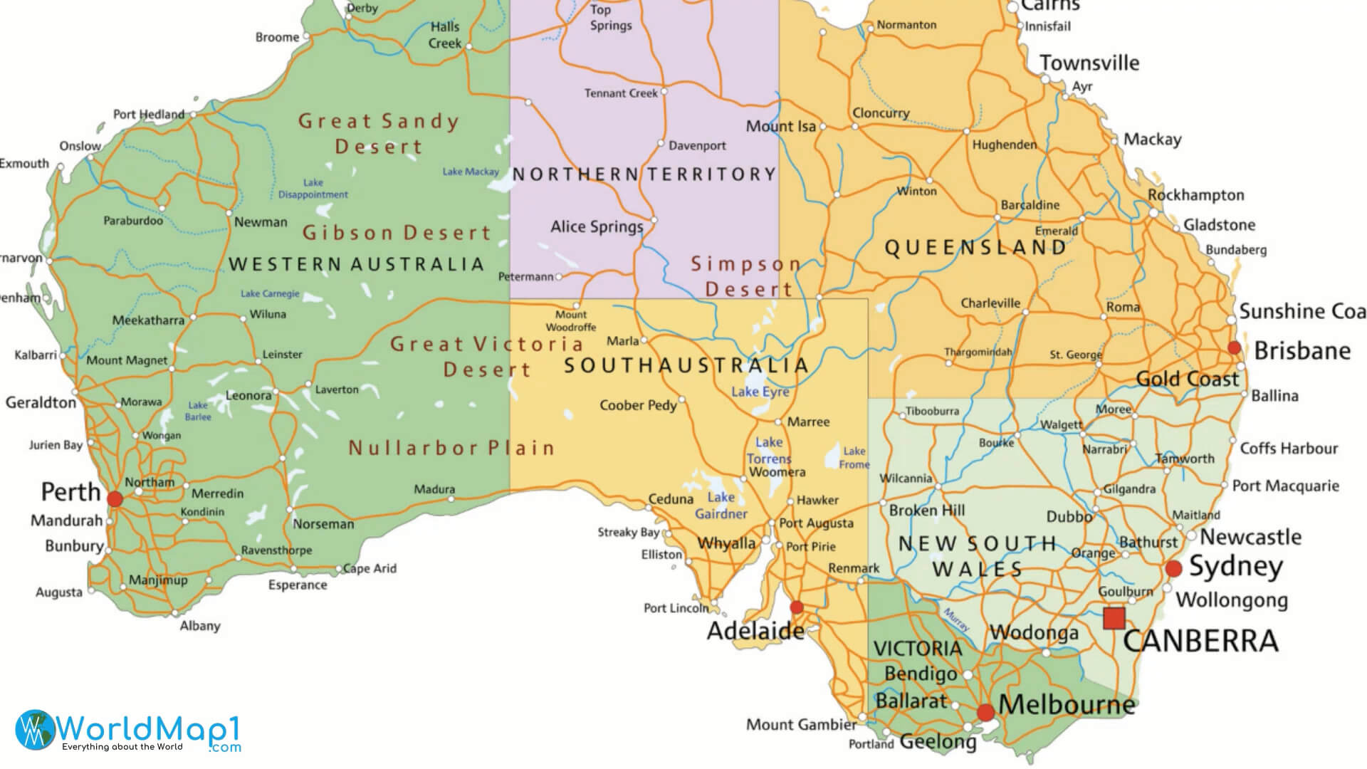 Australia Political Map